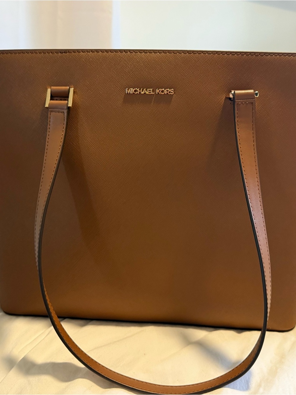 Michael Kors Cognac Saffiano Leather Tote